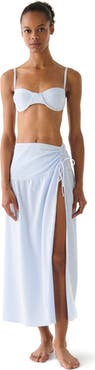 Kate Spade New York Tidal Stripe Cover Up Skirt Swim