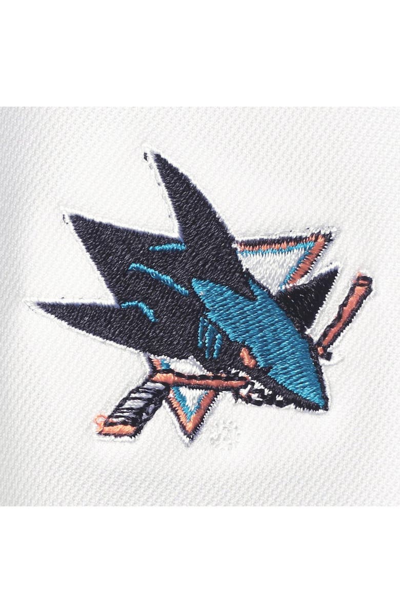 LEVELWEAR Women's Levelwear White San Jose Sharks Balance Raglan Polo, Alternate, color, 