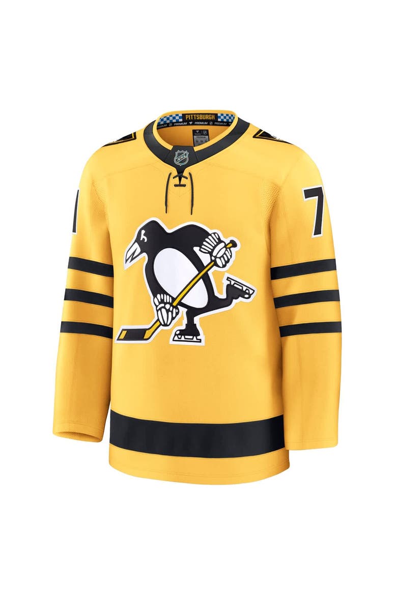 Men's Fanatics Evgeni Malkin Gold Pittsburgh Penguins Alternate Premium Player Jersey, Alternate, color, Gold