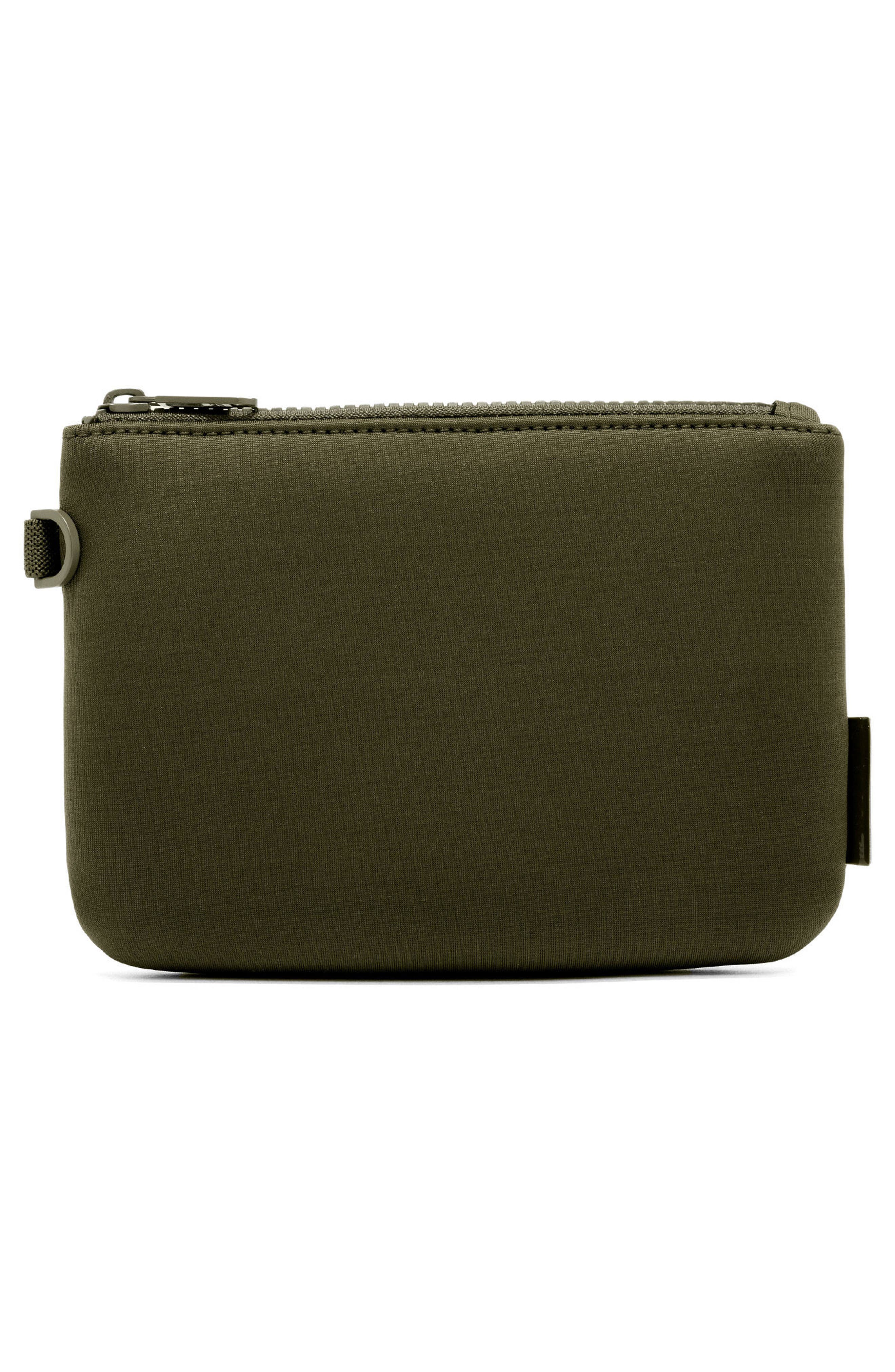 Scout Small Zip Top Pouch, Alternate, color, DARK MOSS