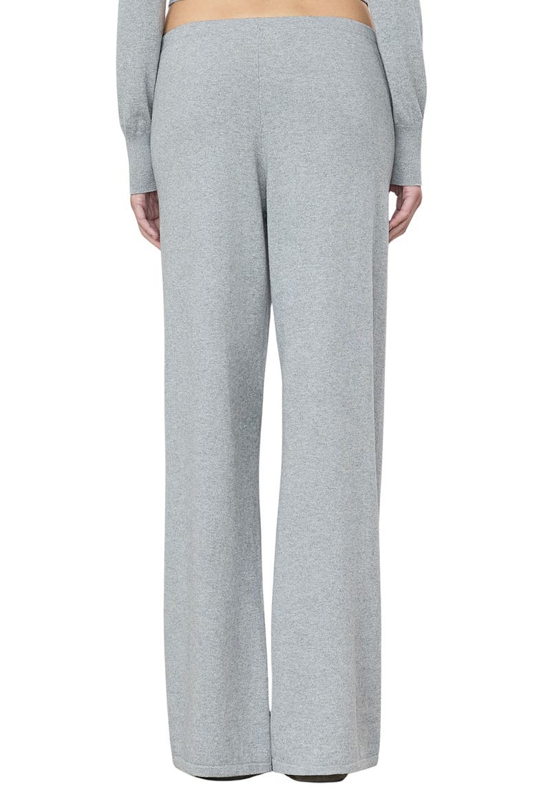 Wide Leg Cotton and Cashmere Lounge Pants, Alternate, color, GREY