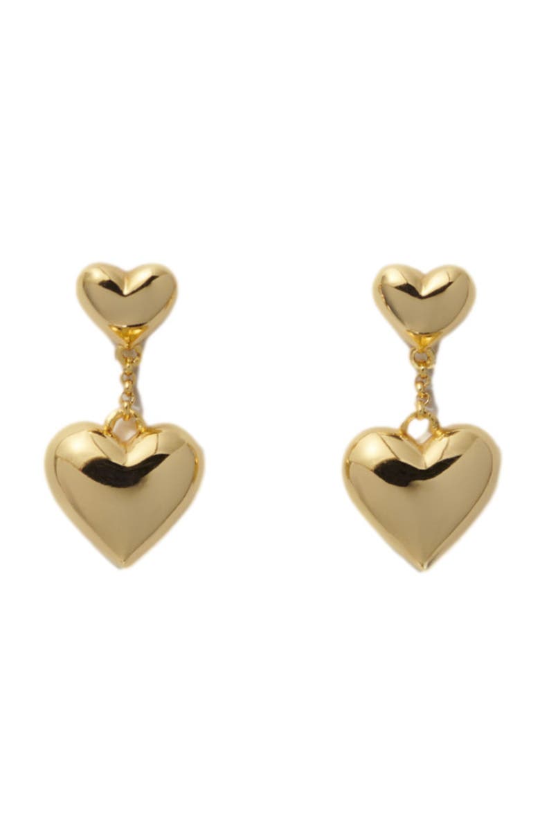 maje Heart earrings, Main, color,