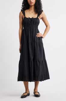 BP. Smocked Cotton Sundress