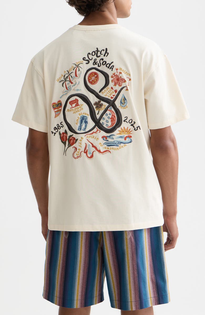 Scotch & Soda The 40th Anniversary T-Shirt, Alternate, color, Eggnog