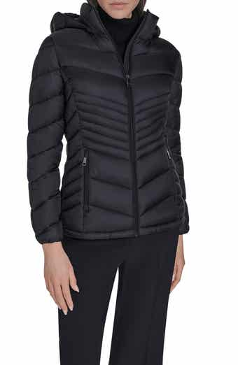 Calvin Klein Water Resistant Chevron Quilted Puffer Jacket