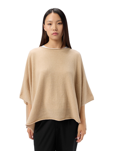 Timeless Boat Neck Cashmere Poncho