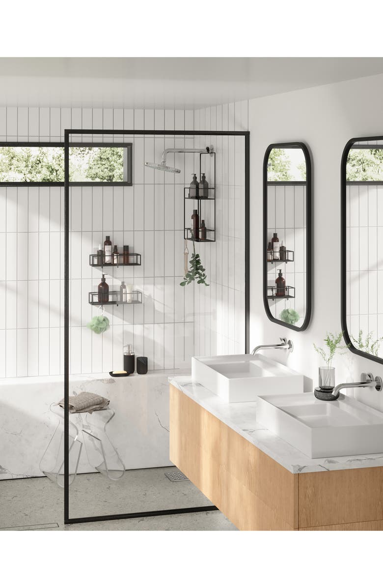 Umbra Set of 2 Cubiko Shower Bins, Alternate, color,
