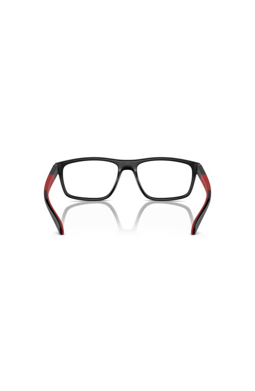 Arnette 56mm Rectangle Optical Glasses In Black