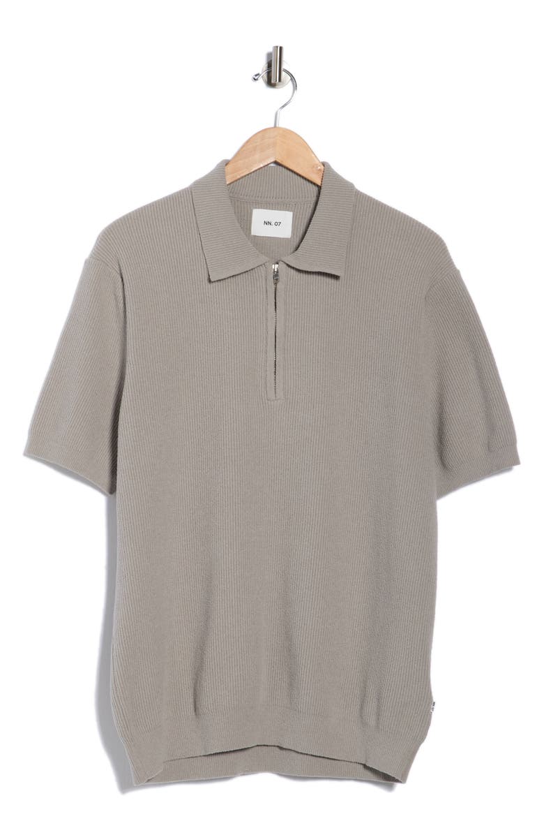 NN07 Danny Zip Polo, Alternate, color, Fog