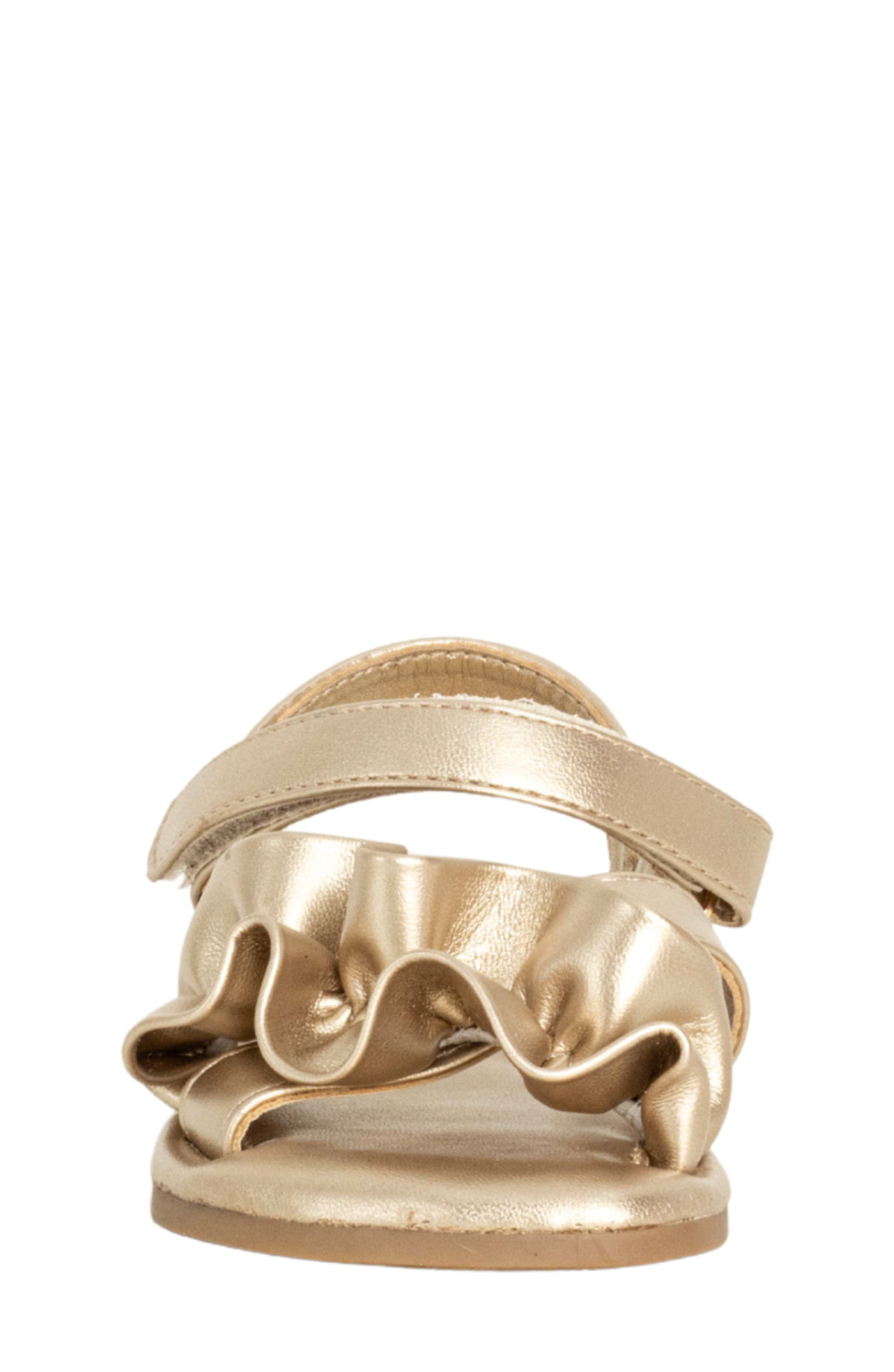 Kids' Blossom Mini Sandal, Alternate, color, GOLD