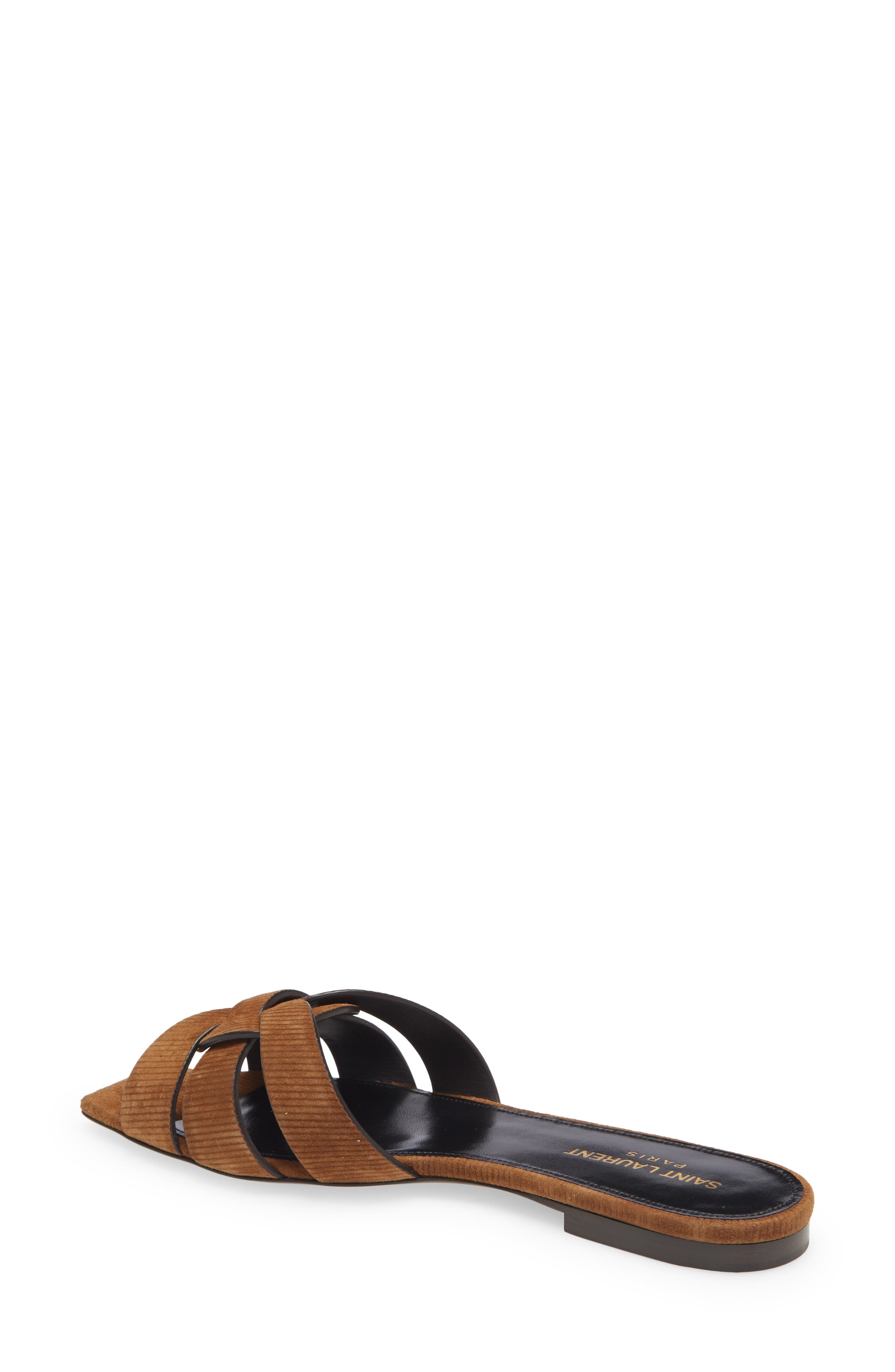 Saint Laurent Tribute Nu Pieds Slide Sandal, Alternate, color, 