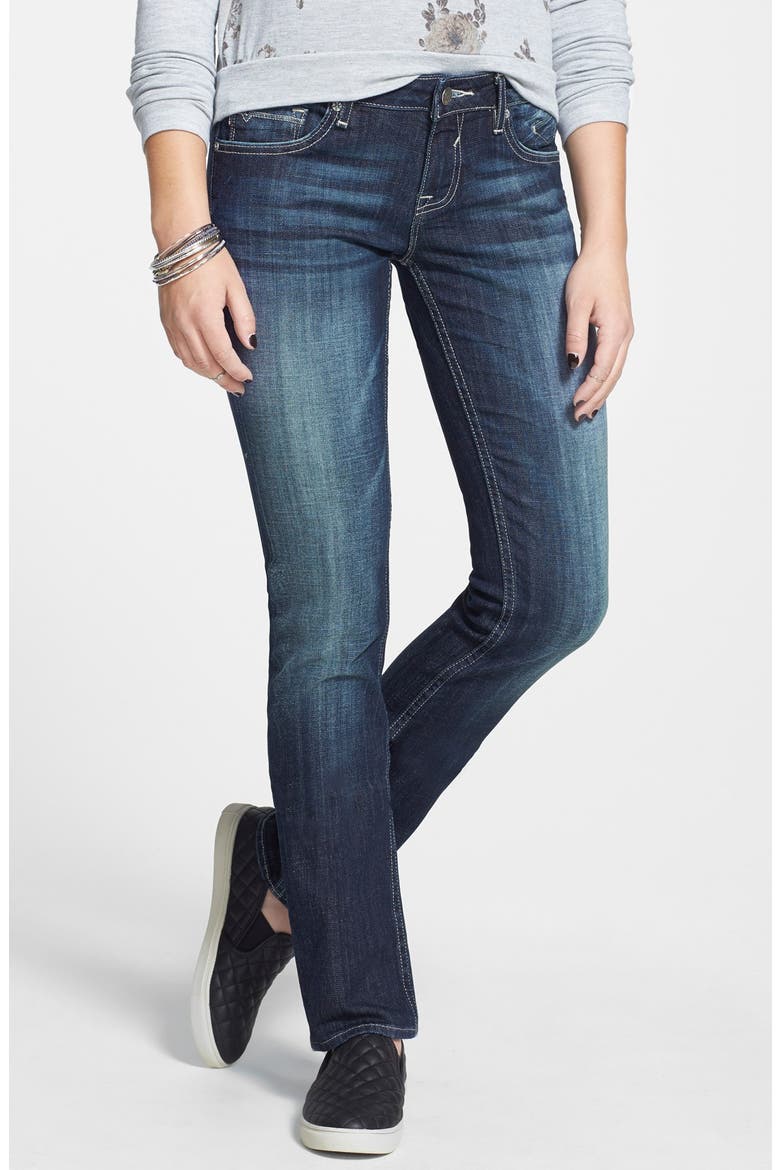 Straight Leg Jeans, Main, color, DARK WASH