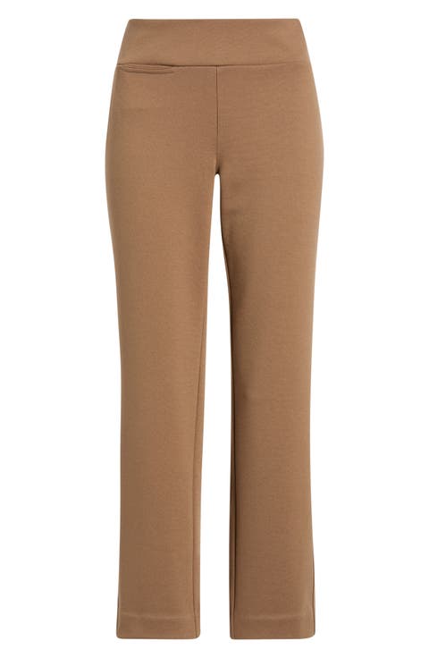 Copley Pull-On Straight Leg Ponte Pants