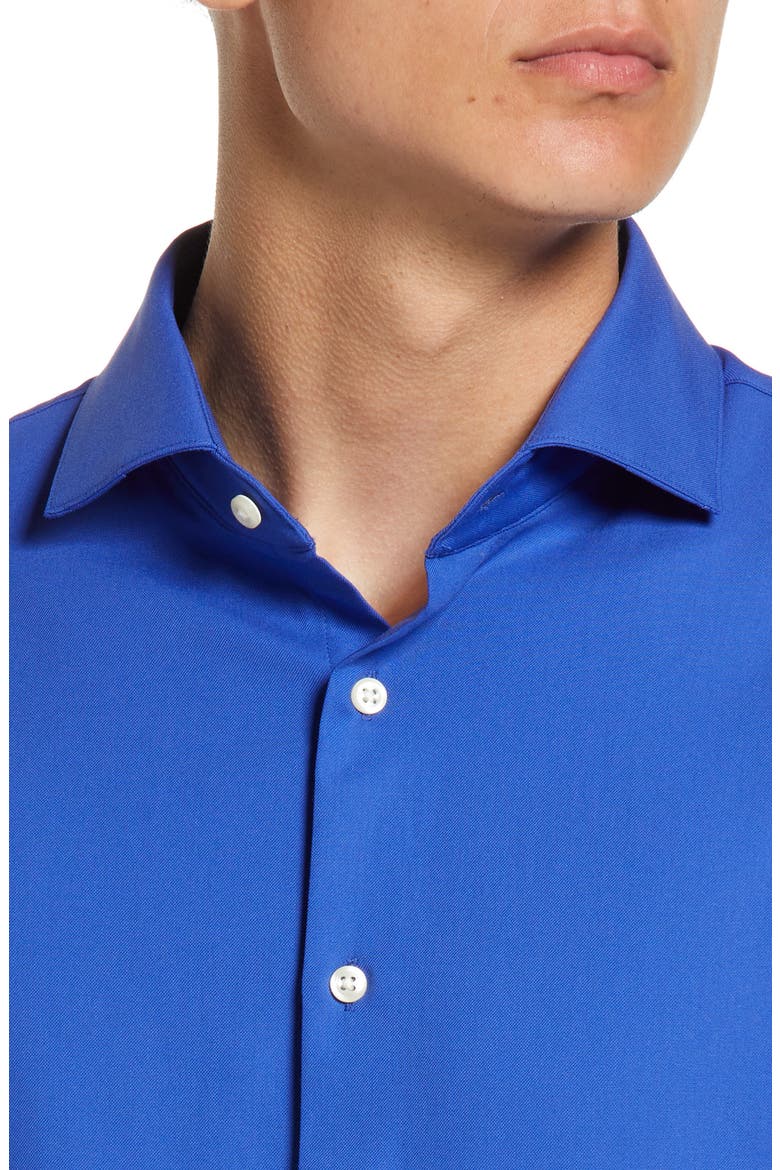 Tech-Smart Extra Trim Fit Dress Shirt, Alternate, color, BLUE BLUING