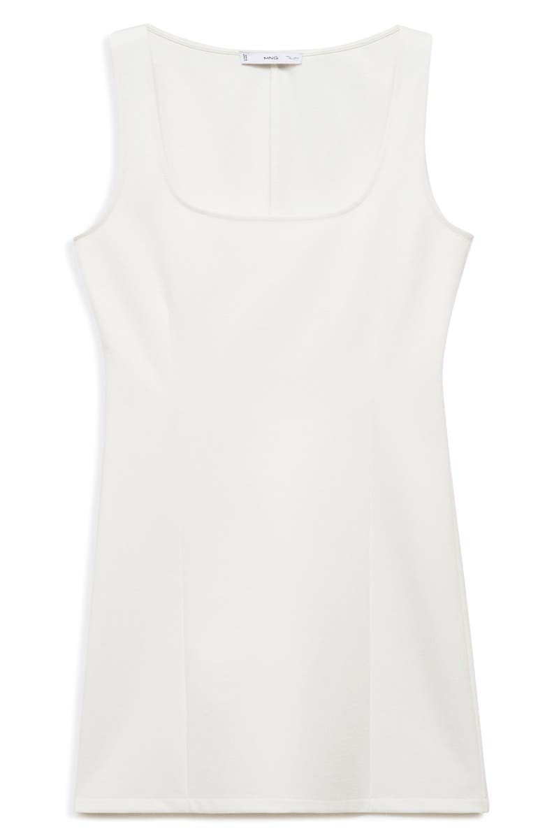 MANGO Tailored Sleeveless Minidress, Alternate, color, Off White