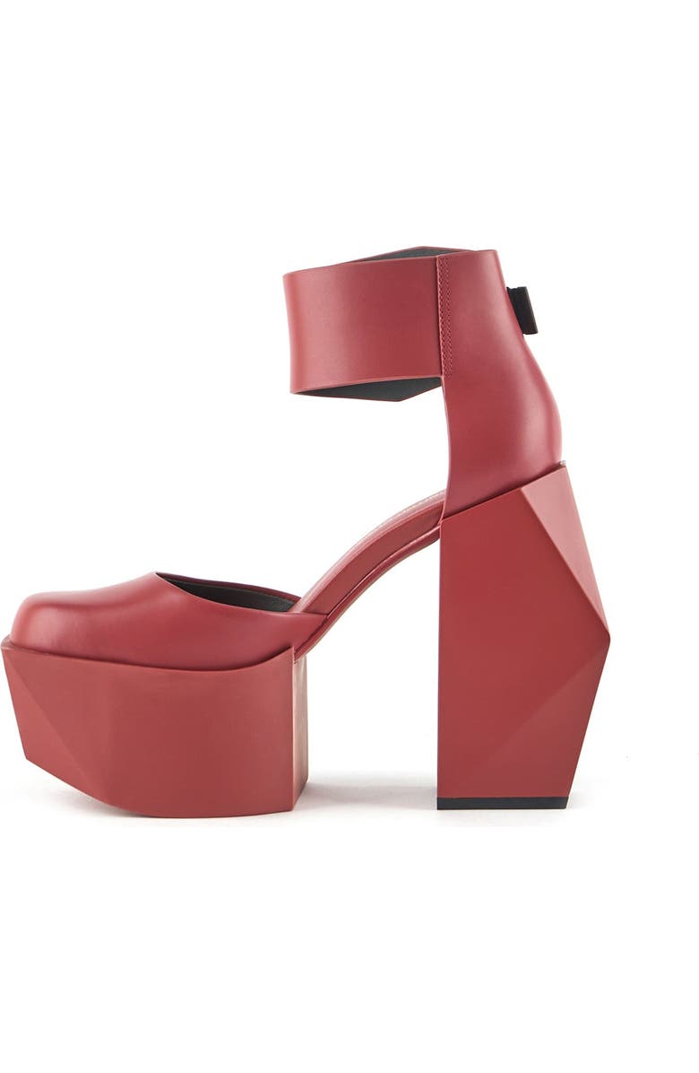 United Nude Stage D2 d'Orsay Platform Pump, Alternate, color, Intense Rust
