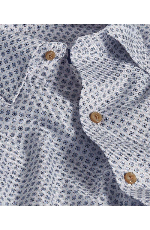 DAVID DONAHUE DAVID DONAHUE NEAT GEO PRINT SPORT SHIRT