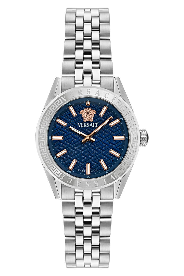 V-Code Bracelet Watch, 36mm, Main, color, STAINLESS STEEL