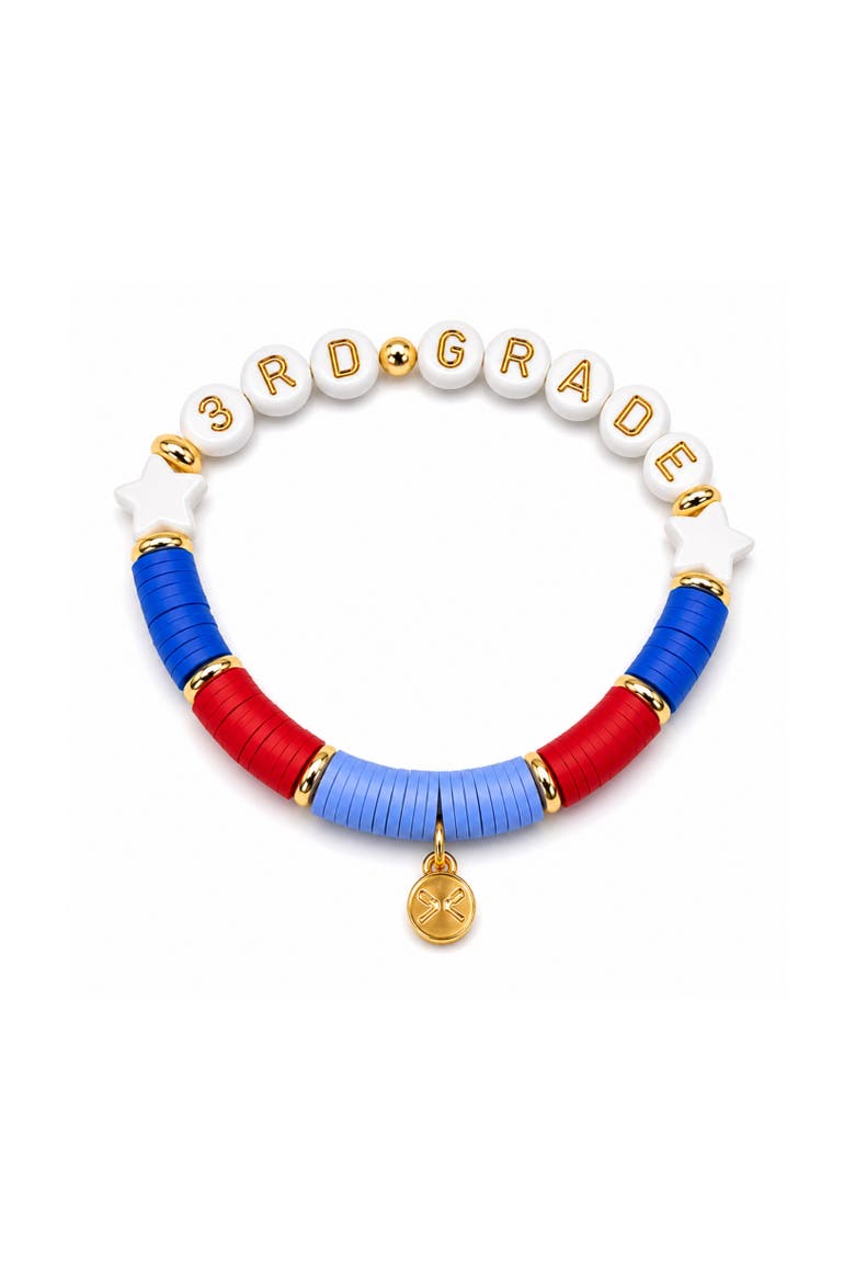 Third Grade Bracelet, Main, color, Blue/Red/White