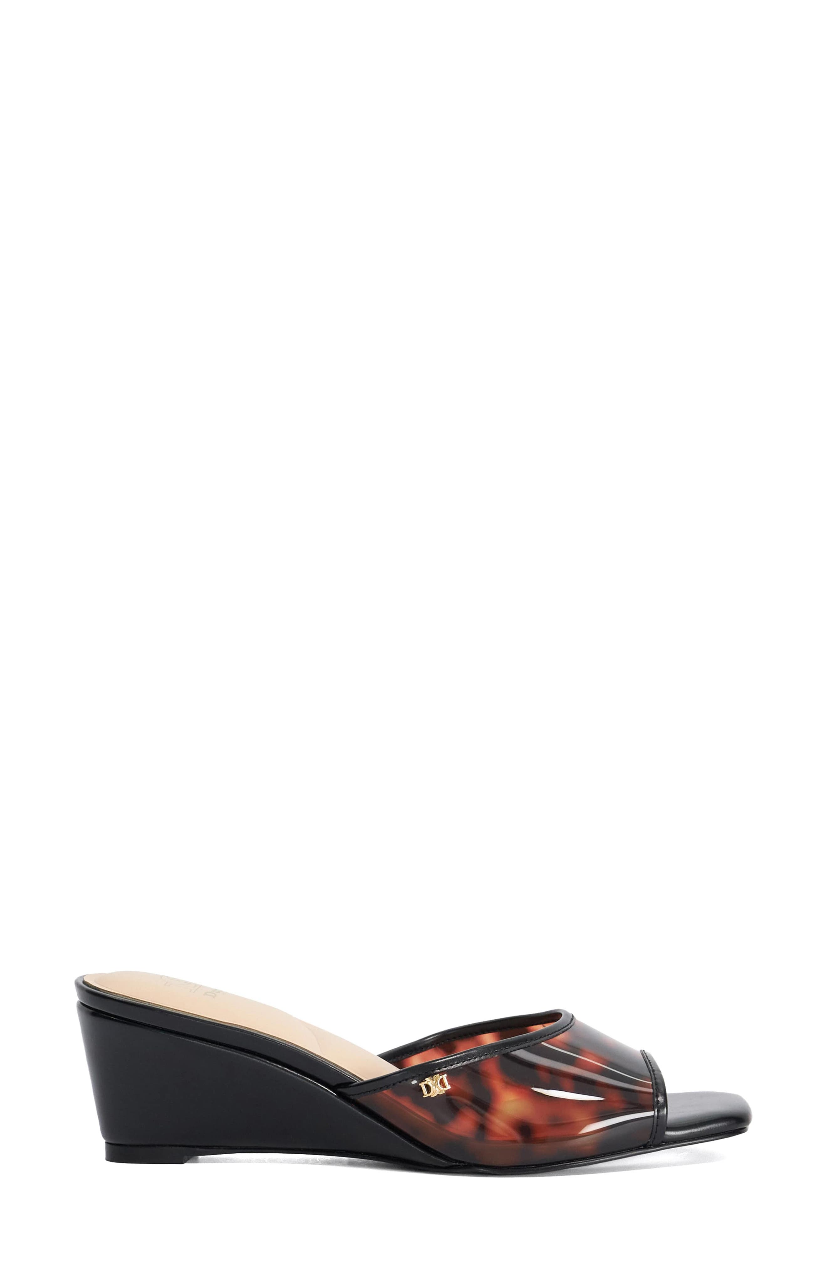 Dune London Meerkats Wedge Slide Sandal, Alternate, color, Multi