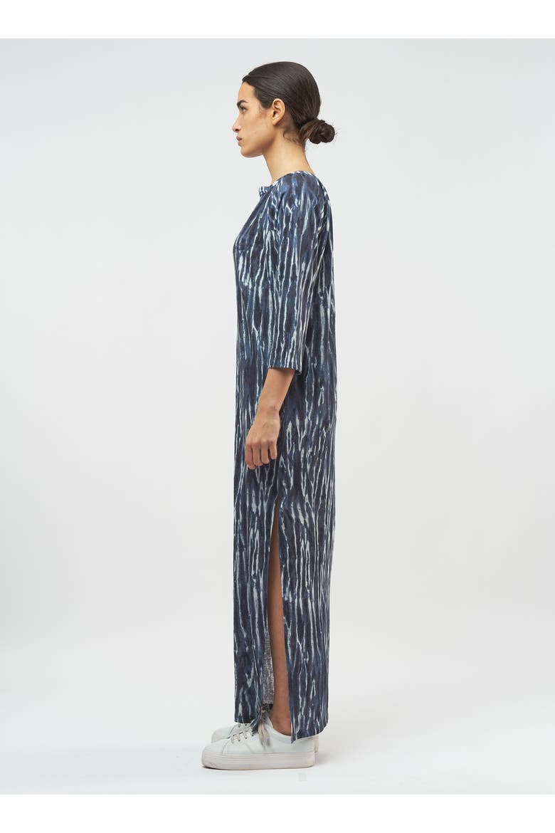 Stretch Linen Maxi Dress, Alternate, color, VINTAGE BLUE