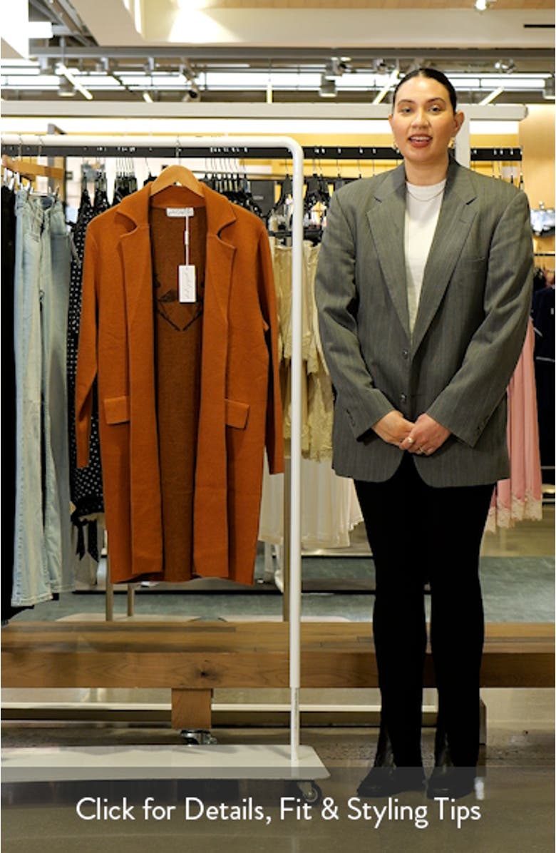 Intarsia Chester Horses Longline Coatigan, sales video thumbnail