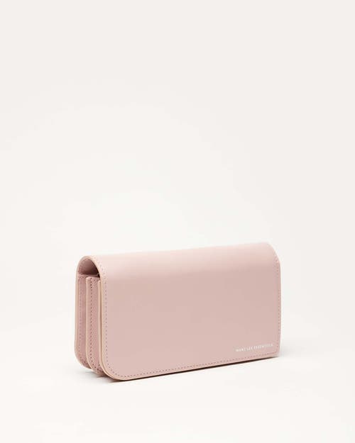 Want Les Essentiels De La Vie Want Les Essentiels Arch Smooth Leather Wallet On Strap In Blush