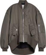 JW Anderson Curved Hem Oversize Bomber Jacket