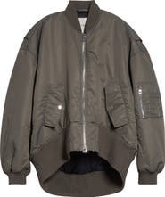JW Anderson Curved Hem Oversize Bomber Jacket