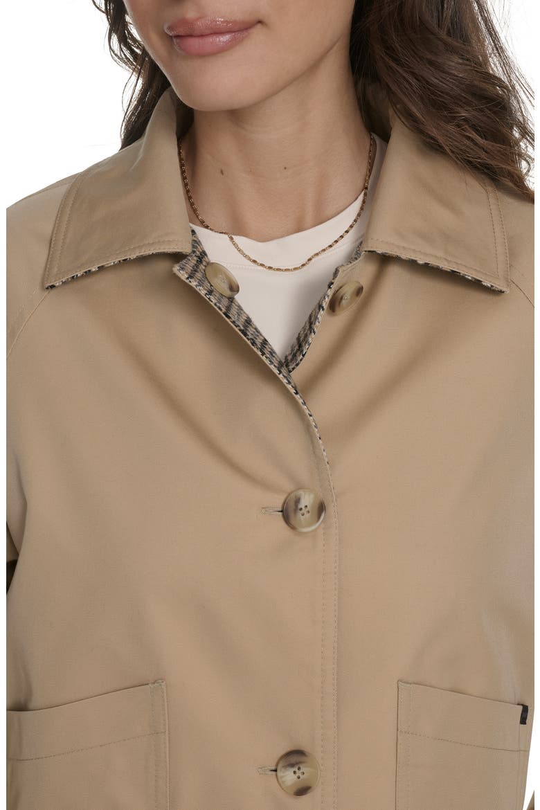 Reversible Crop Trench Jacket, Alternate, color, KHAKI