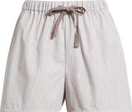 Bernardo Stripe Drawstring Shorts