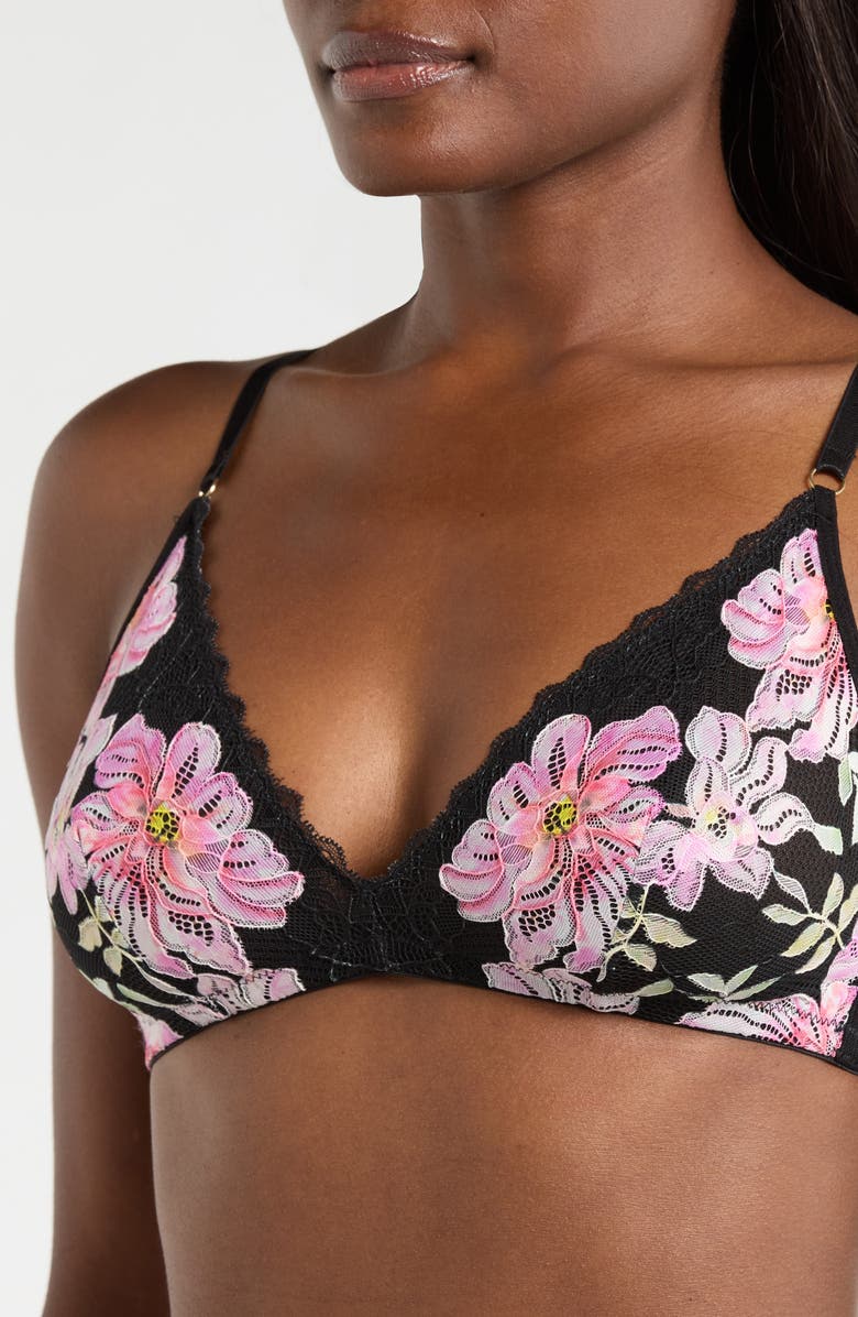 KILO BRAVA Lace Bralette, Alternate, color, Printed Primrose