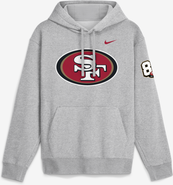 Nike Men's Nike Heather Gray San Francisco 49ers 80th Anniversary Showdown Club Fleece Hoodie