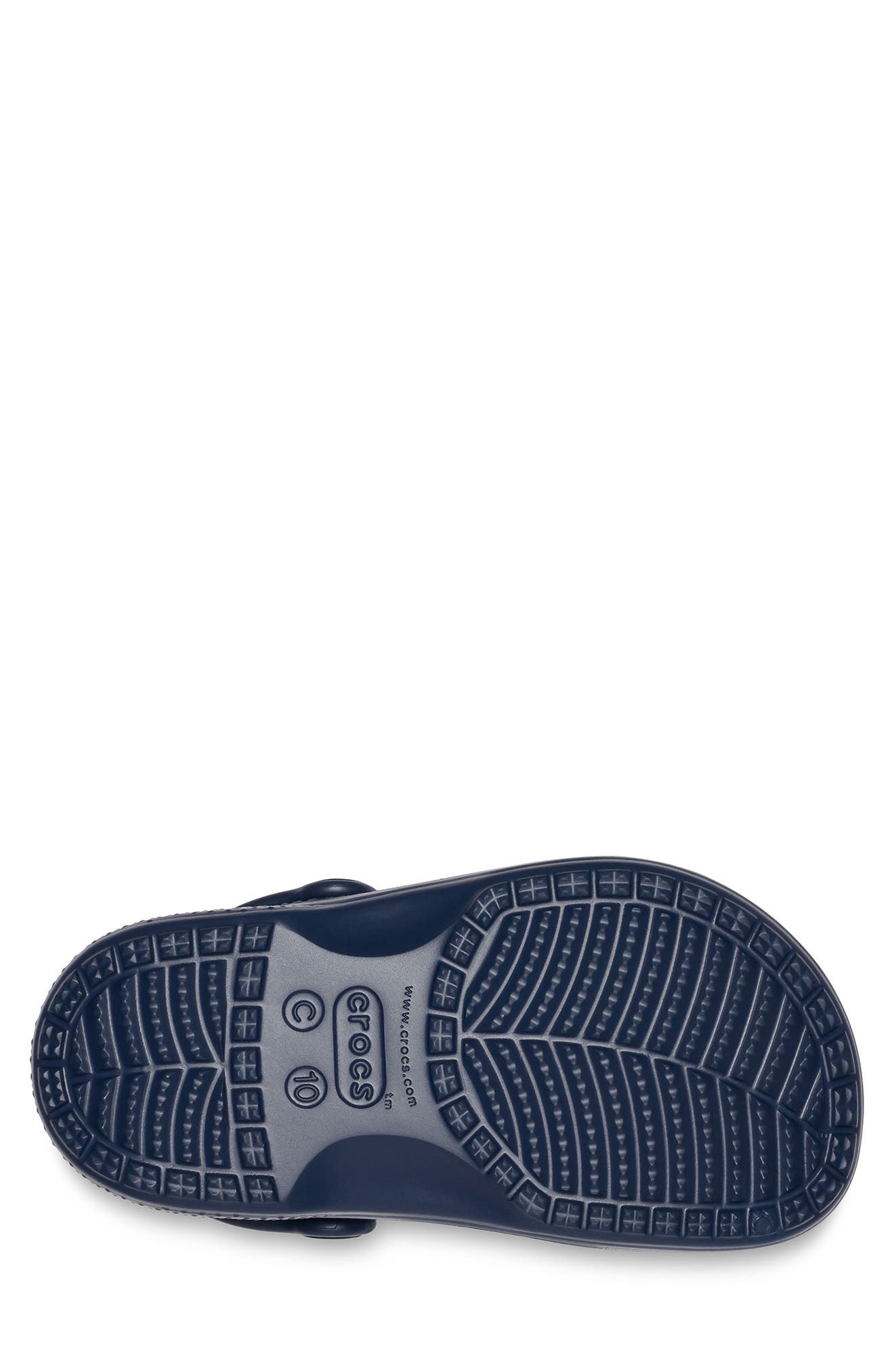 CROCS Baya Faux Shearling Lined Clog, Alternate, color, Navy/ Navy