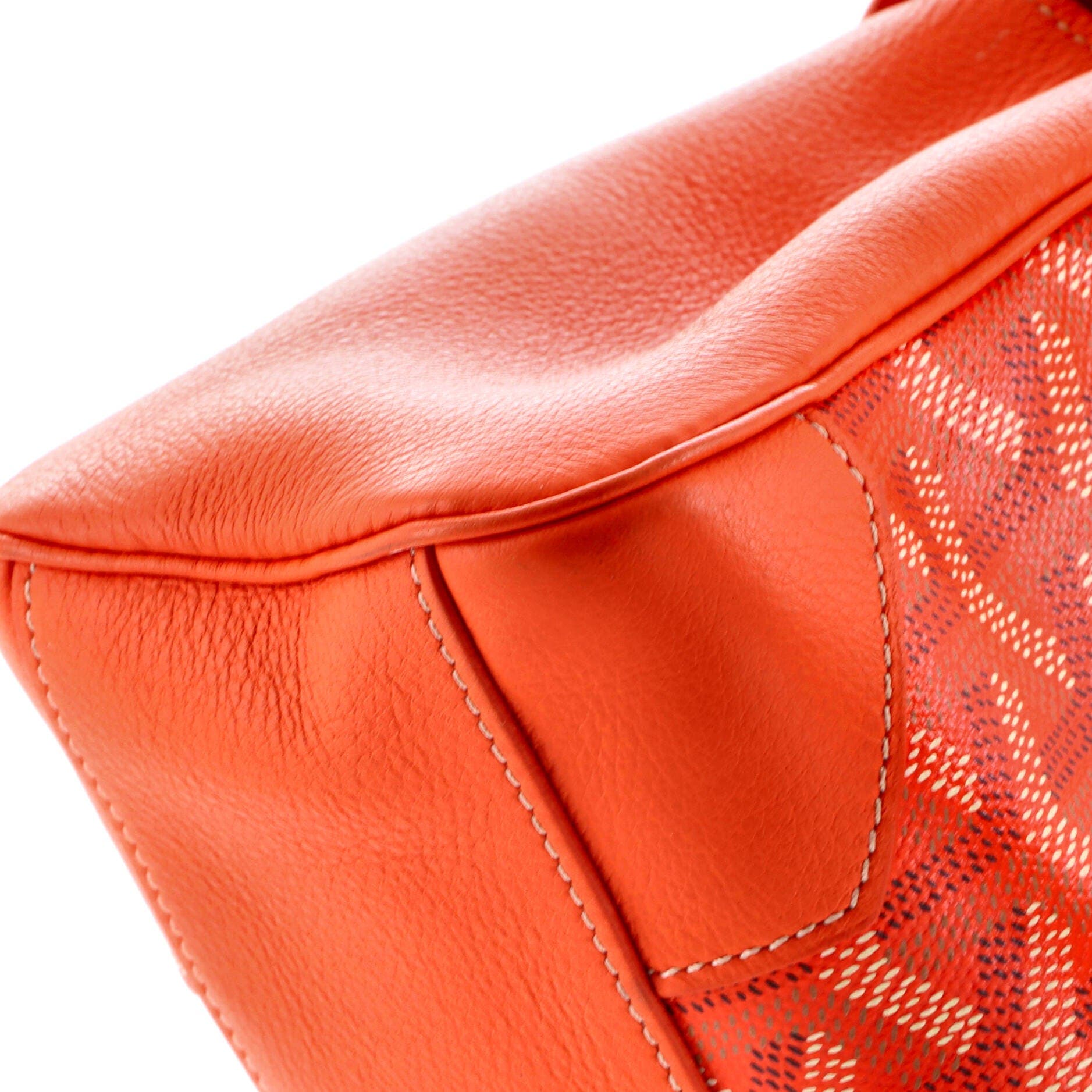 Saigon Top Handle Bag Coated Canvas with Leather Mini, Alternate, color, Orange