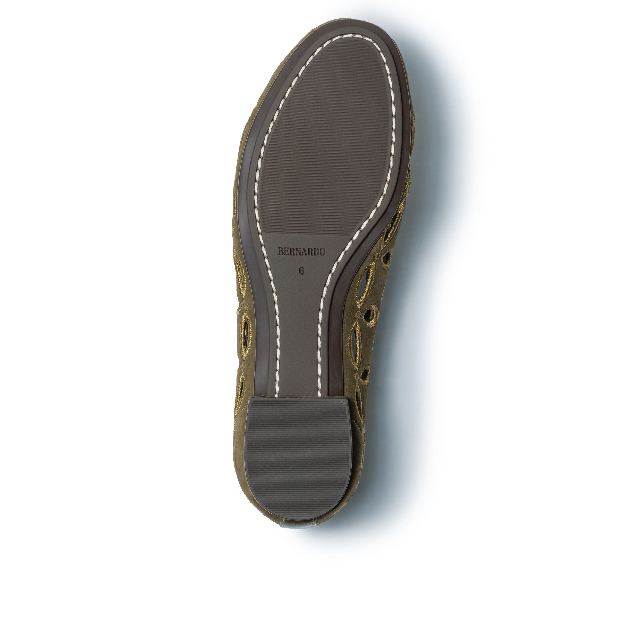 Brie Ballet Flat, Alternate, color, DARK OLIVE
