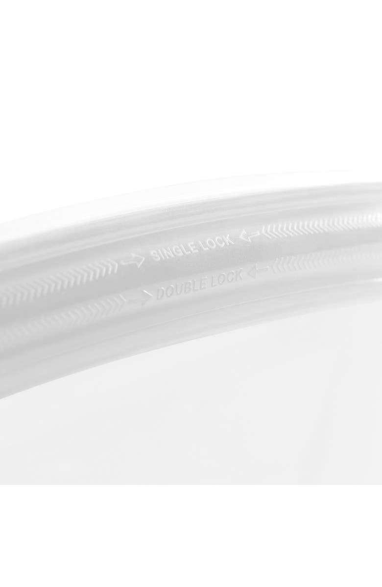 CUISIPRO Pack-It Silicone Reusable Stand Up Storage Bag, 1000ml/34 oz, Alternate, color, Clear