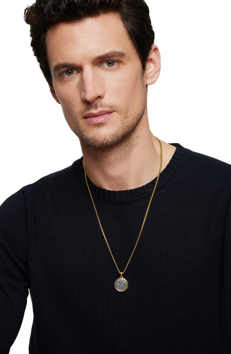 David Yurman Earth and Moon Duality Amulet in Sterling Silver with 18K Yellow Gold, Alternate, color, Sterling Silver With 18K Gold