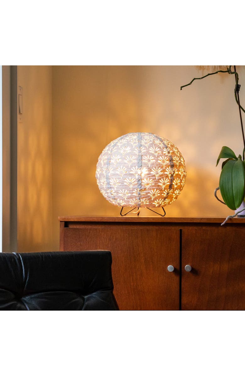 Allsop Home & Garden Soji Stella Solace Globe Deco Table Lamp, Alternate, color, White