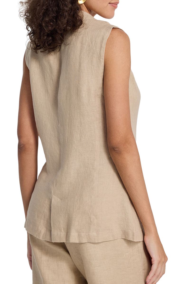 Reistor Sleeveless Hemp Jacket, Alternate, color, Neutral Beige