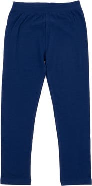 Leveret Girls Cotton Leggings, Solid Colors