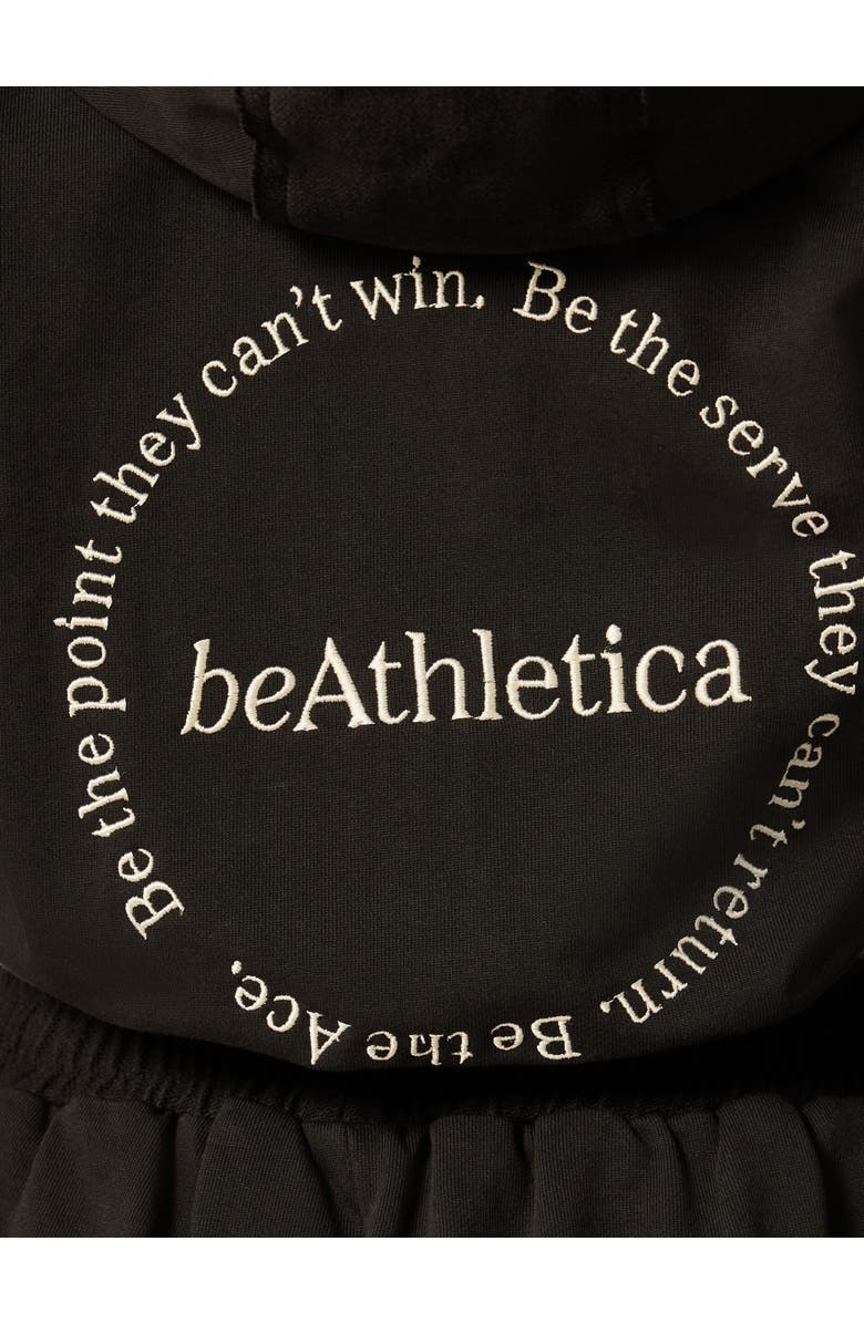 Be Athletica Be The Moment Cropped Hoodie, Alternate, color, Black