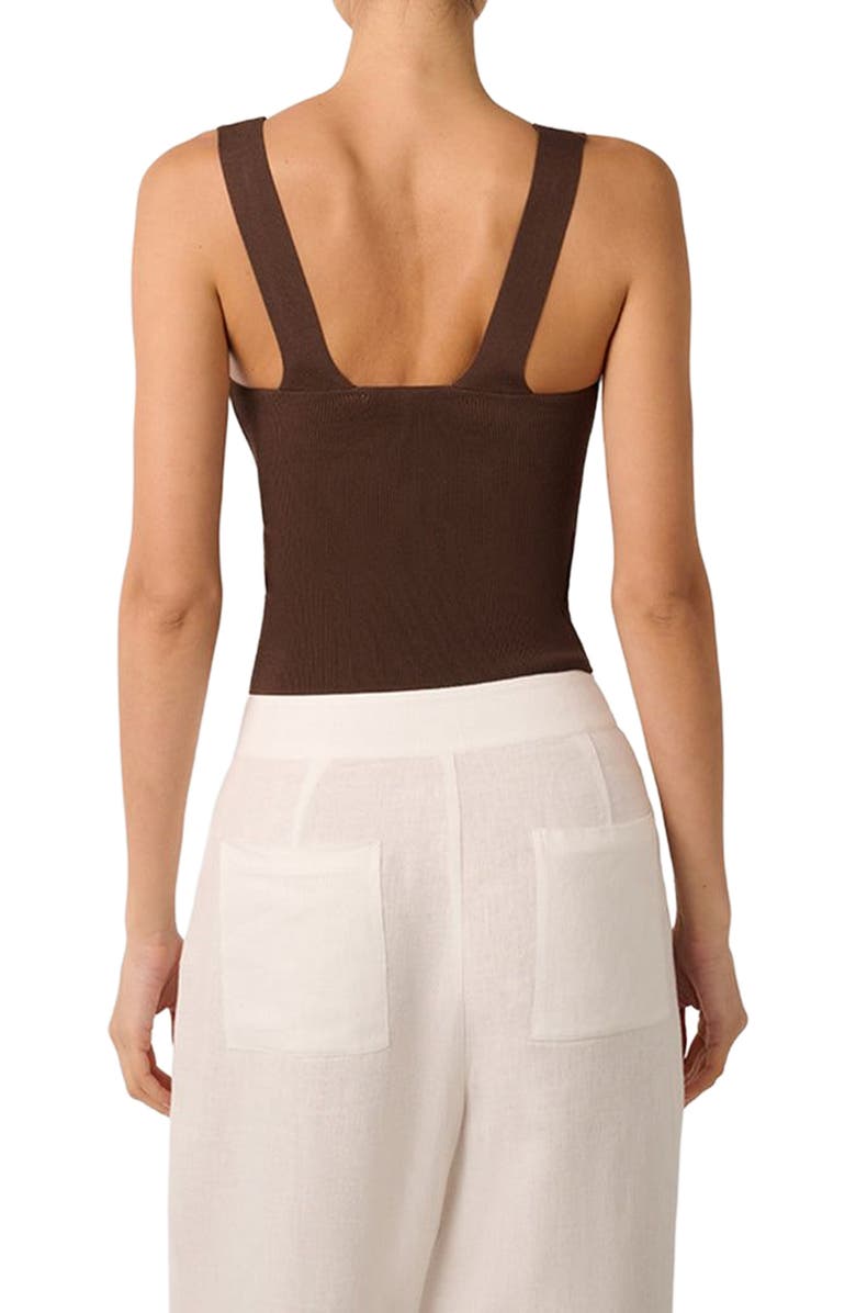 WeWoreWhat Scoop Top, Alternate, color, Chestnut