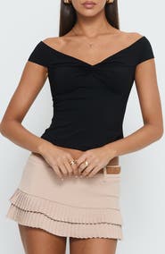 Princess Polly Maxeina Off the Shoulder Top