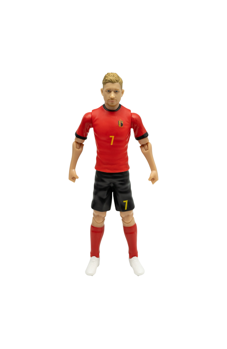 Banbo Toys Sockers 2026 Belgium National Team De Bruyne 8" Soccer Action Figure, Main, color, Red