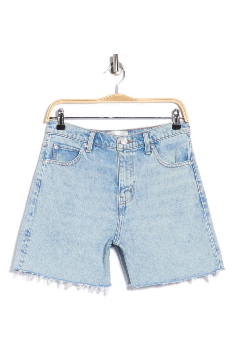 The Easy Fray Hem Denim Shorts, Alternate, color, SCENE