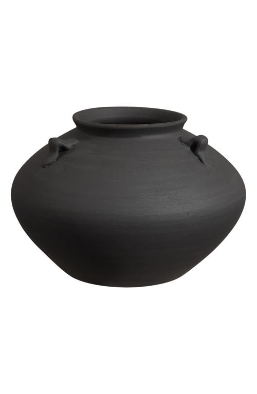 Renwil Terracotta Vase In Black