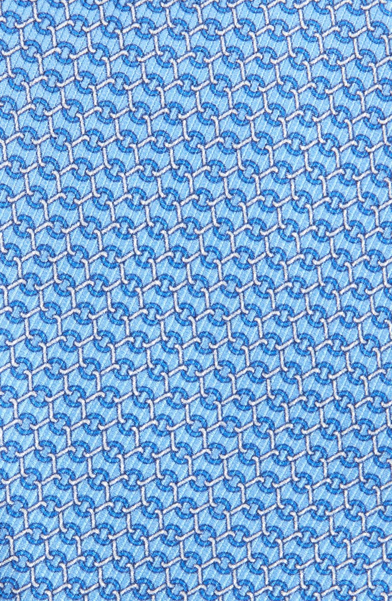 David Donahue Chainlink Print Silk Tie, Alternate, color, 