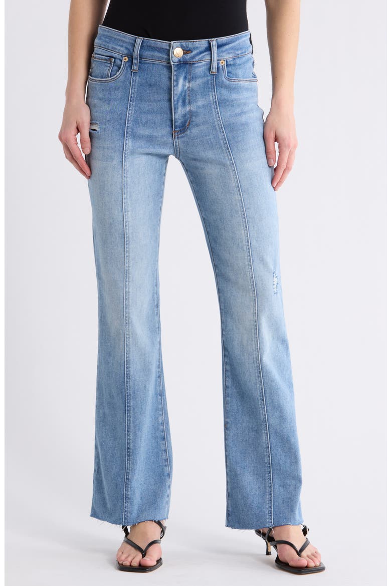 Mandy High Waist Distressed Bootcut Jeans, Main, color, BELLAMY