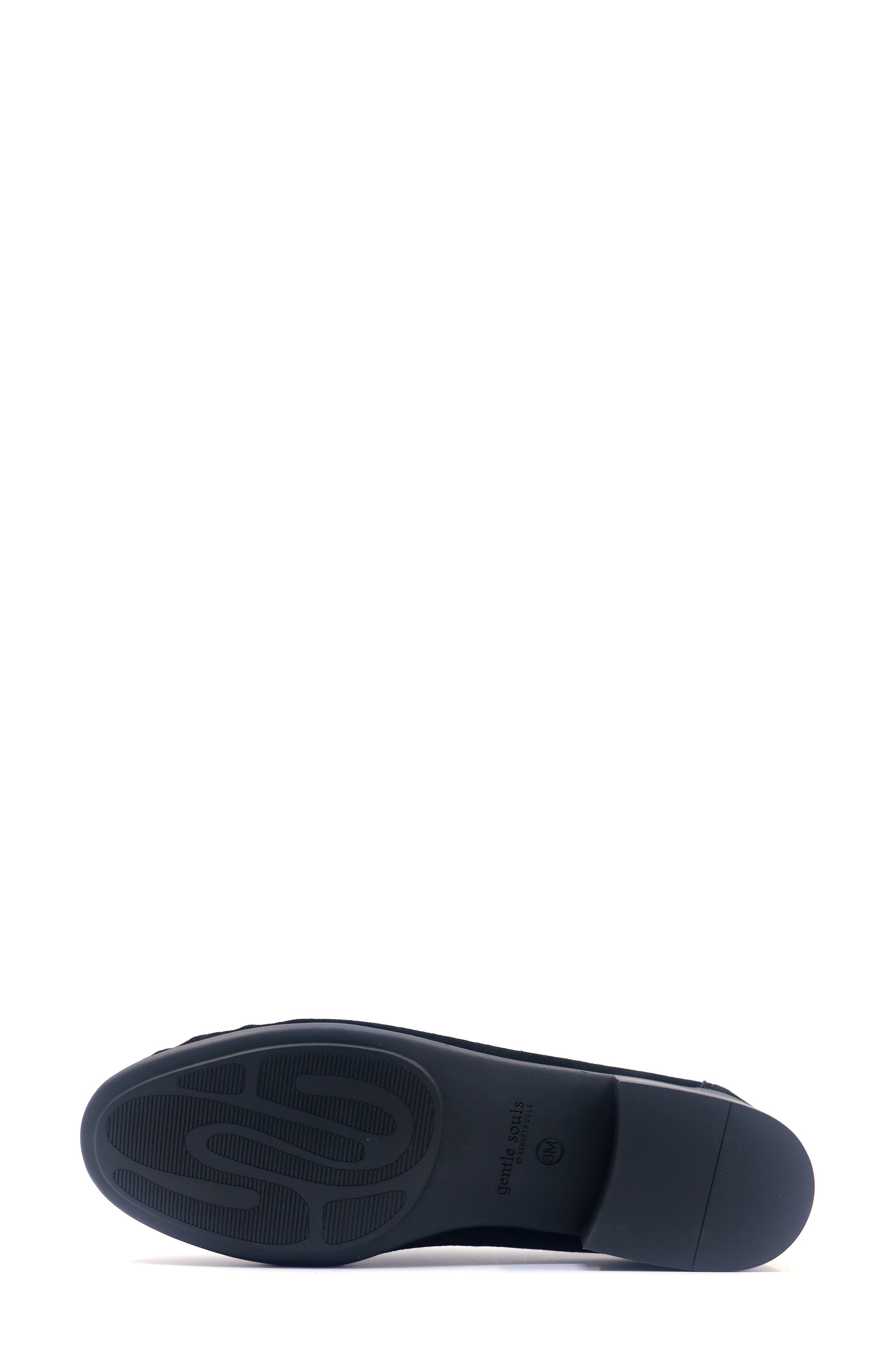 Gentle Souls Crew Woven Leather Loafer, Alternate, color, Black Suede